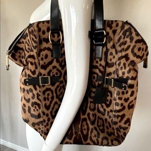 YVES SAINT LAURENT 🖤AUTH Leopard Pattern Carryall